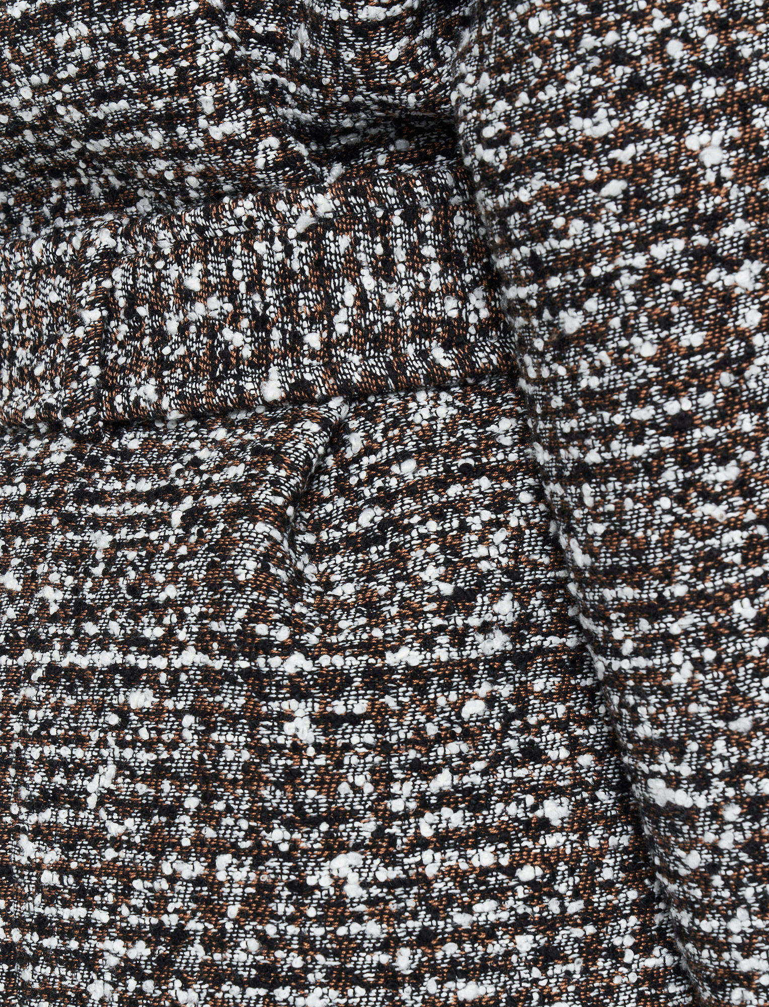 Joseph, Wool Tweed Clery Coat, in Black Combo